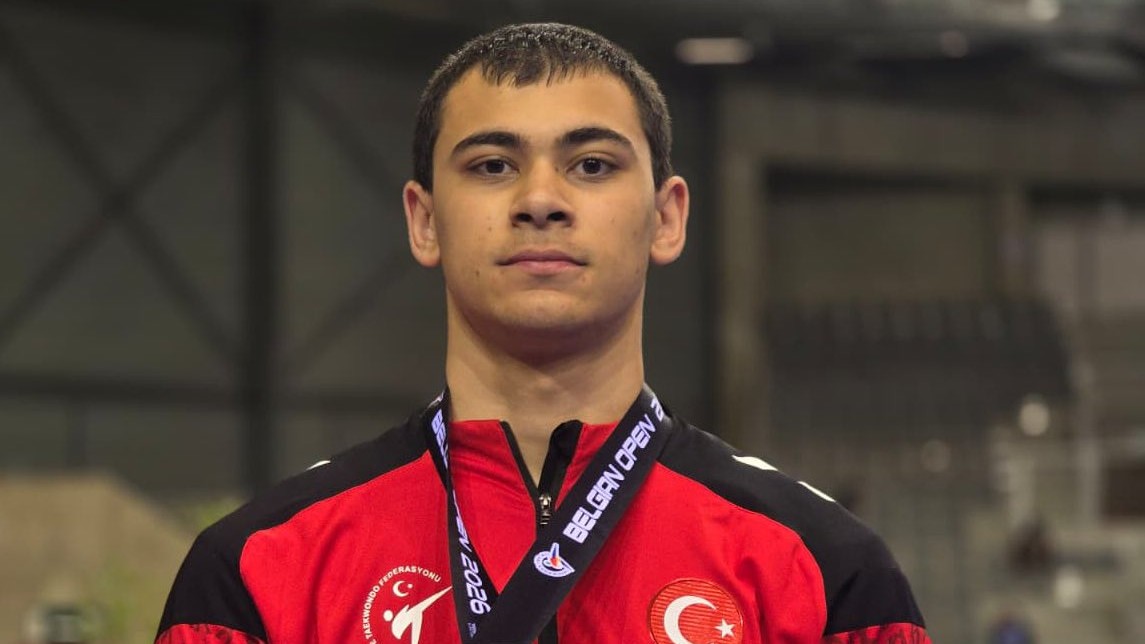 Taekwondocumuz Yusuf Efe Mızrak'tan Belçika'da gümüş madalya