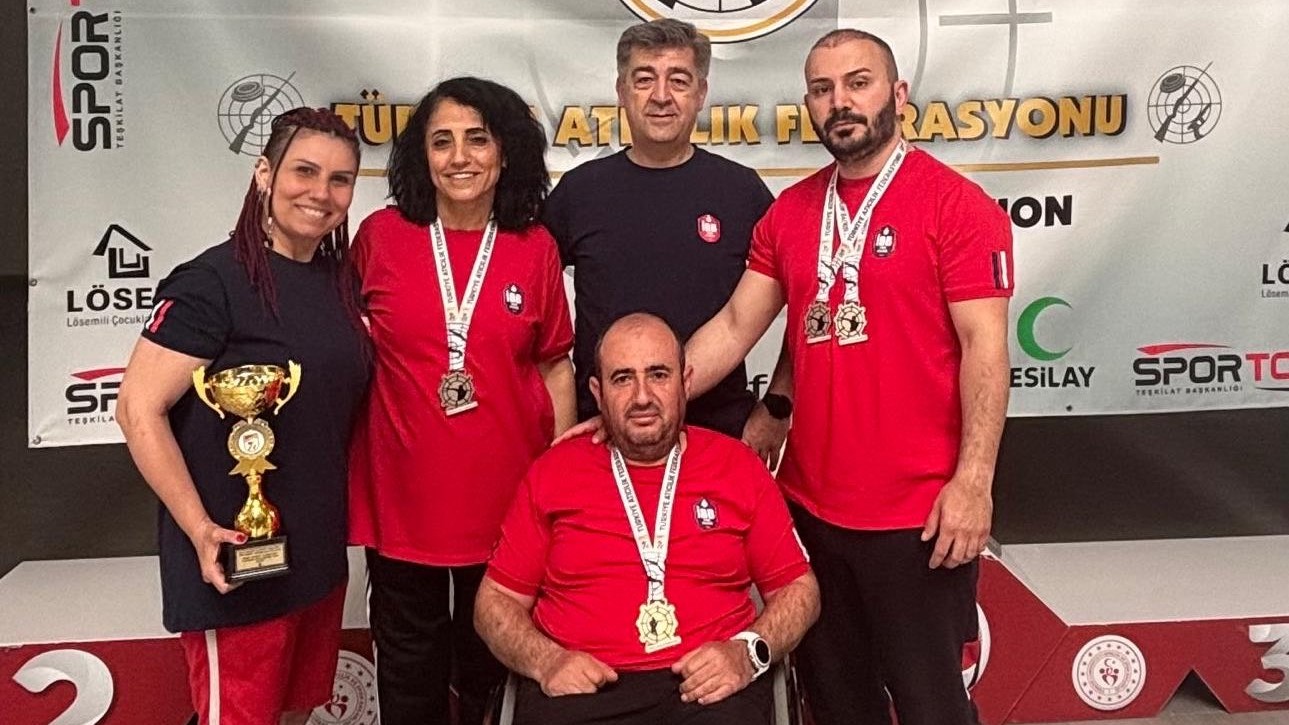 Para Atıcılık Tüm Disiplinler Türkiye Şampiyonası'nda sporcularımızdan 1 altın ve 2 gümüş madalya