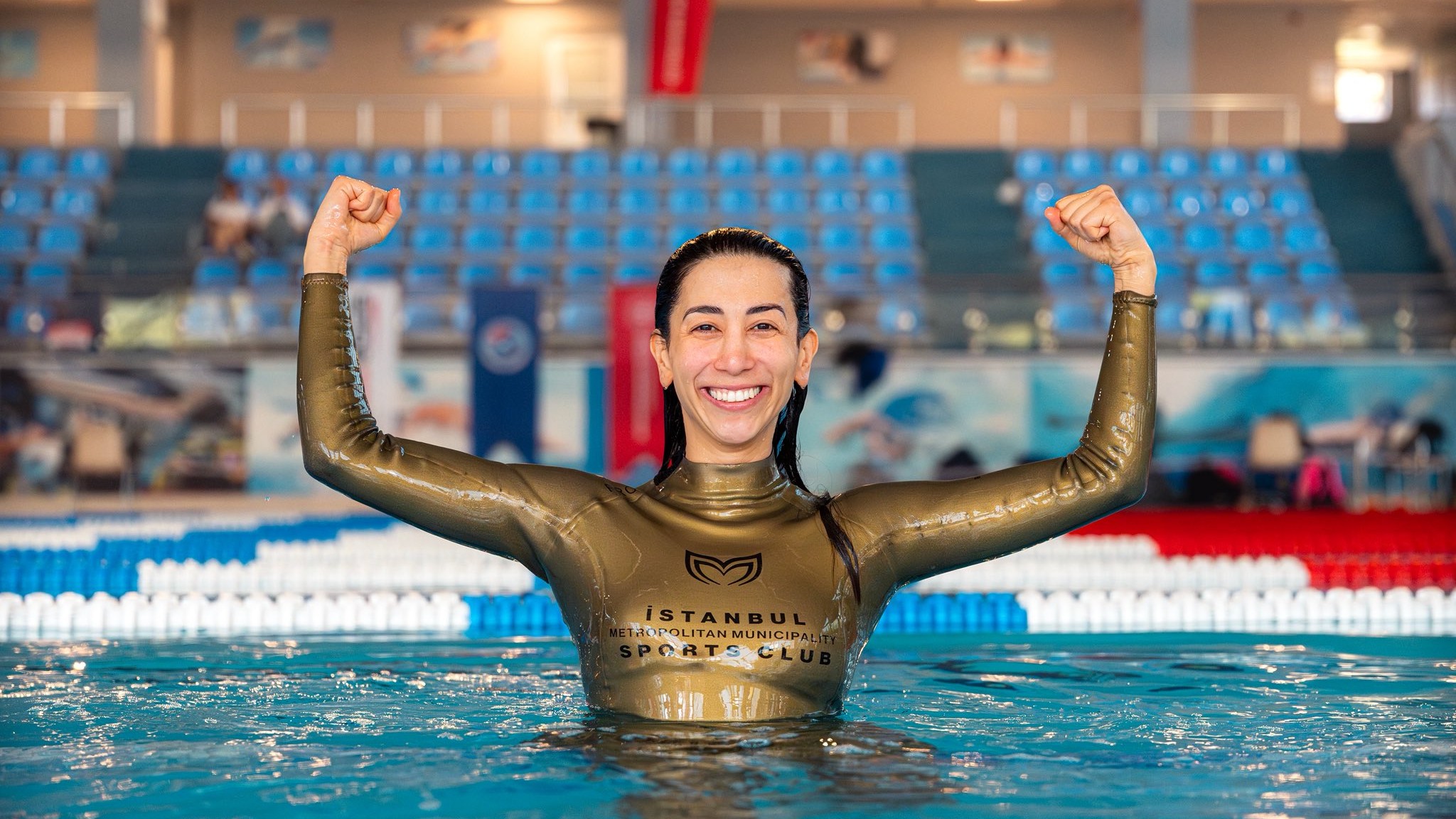 Sporcumuz Fatma Uruk, Büyükler Kapalı Havuz Serbest Dalış Şampiyonası'nda bronz madalya kazandı