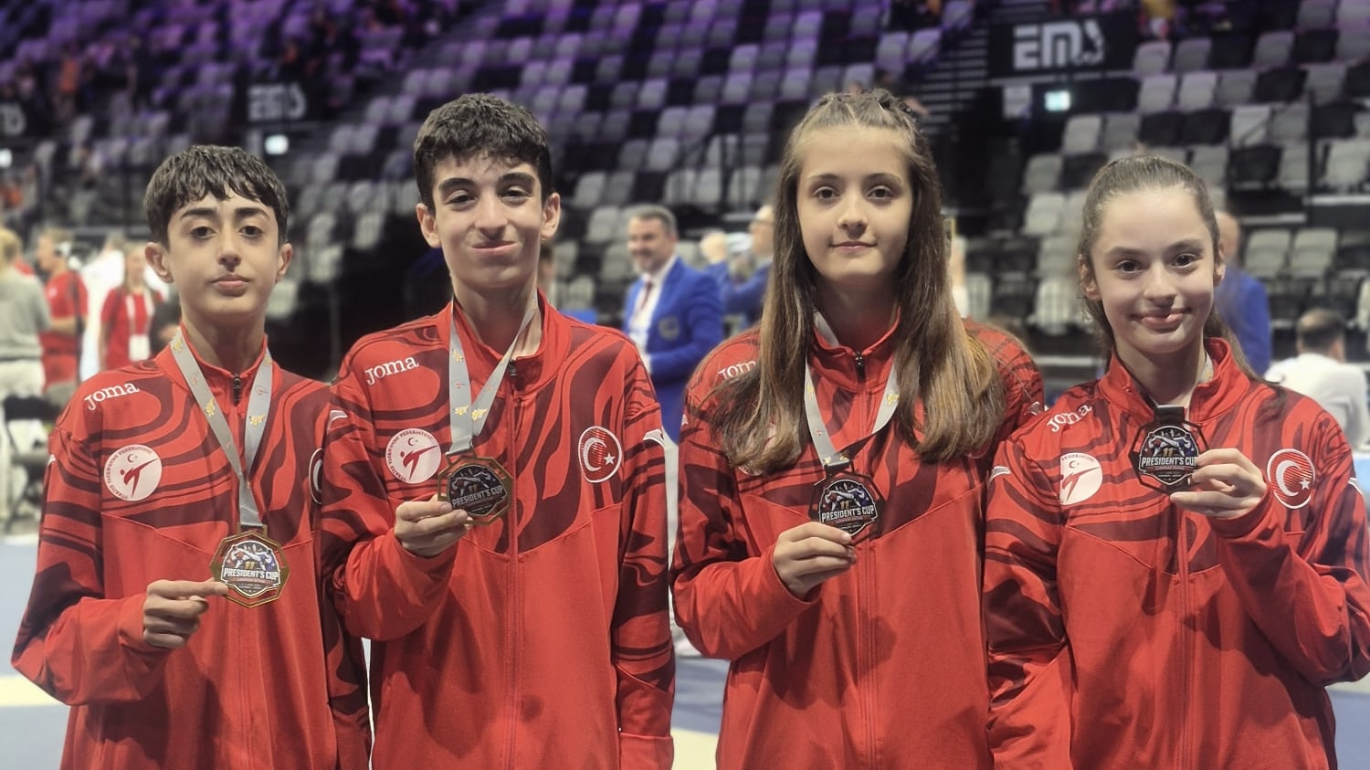 WT Avrupa Başkanlık Kupası Taekwondo Şampiyonası’nda sporcularımızdan; 2 altın , 2 bronz madalya