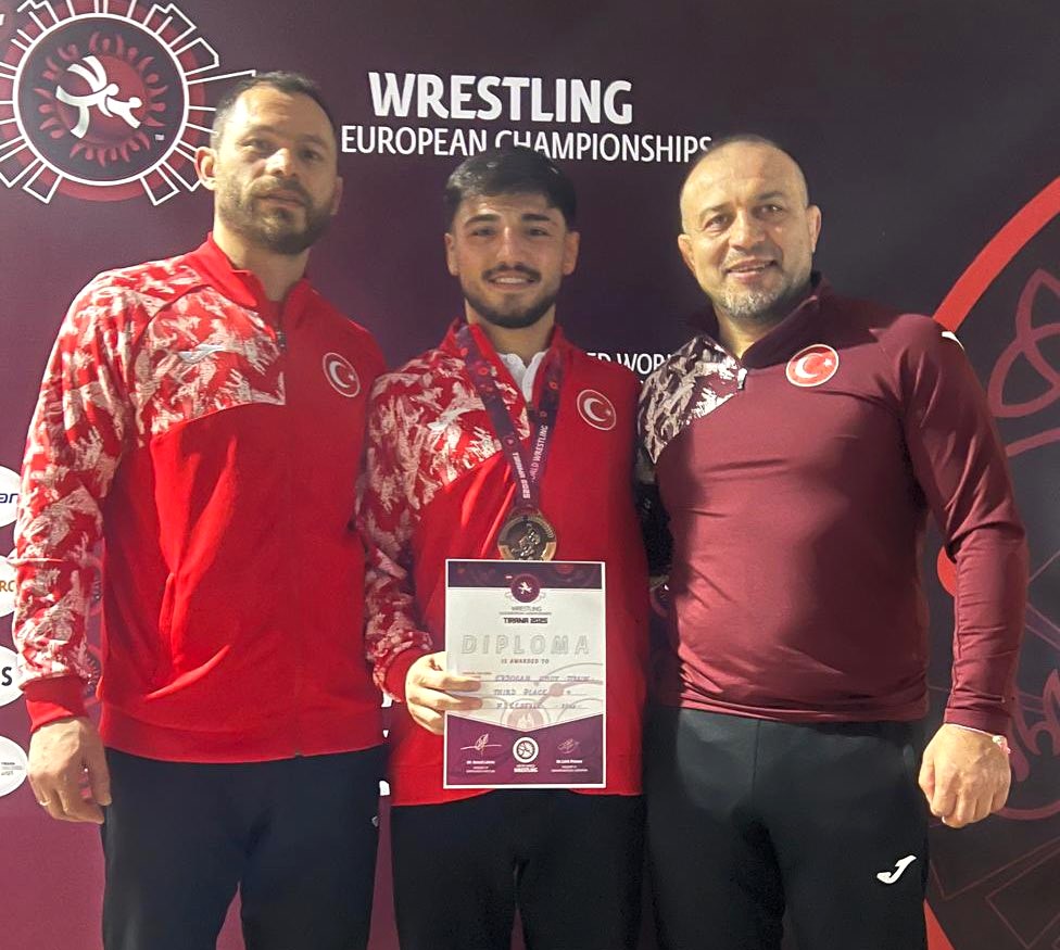 Güreşçimiz Umut Erdoğan, U23 Avrupa Üçüncüsü!