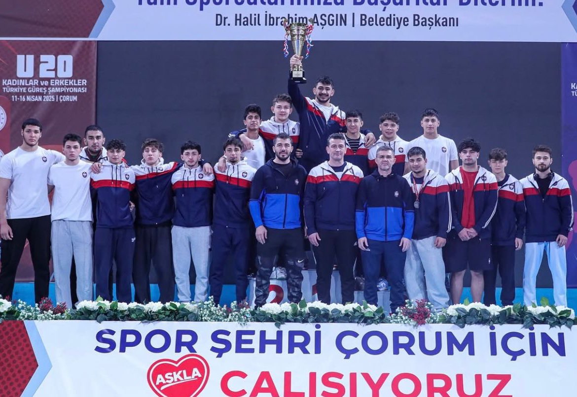 U20 Güreş Şampiyonası'nda şampiyon İBB Spor Kulübü